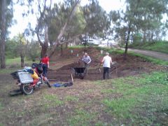 turning the first sod