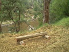 log bench
