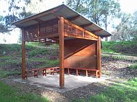 finished picnic shelter